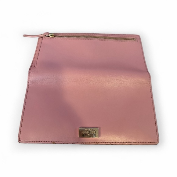 Kate Spade Pink Wallet with Gold Logo - Picture 4 of 7